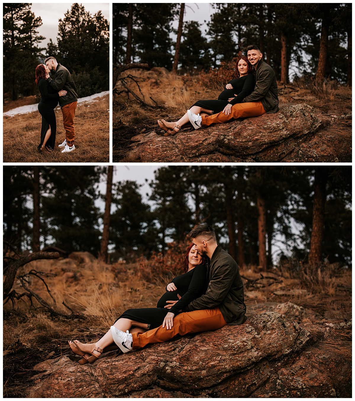 couple kisses and leans together for Denver lifestyle photographer